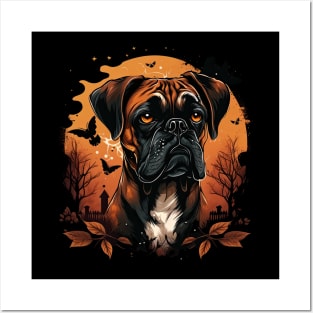 Boxer halloween Posters and Art